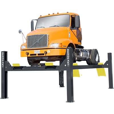 HDS-40X Four-Post Truck Hoist with Extended Runways by BendPak
