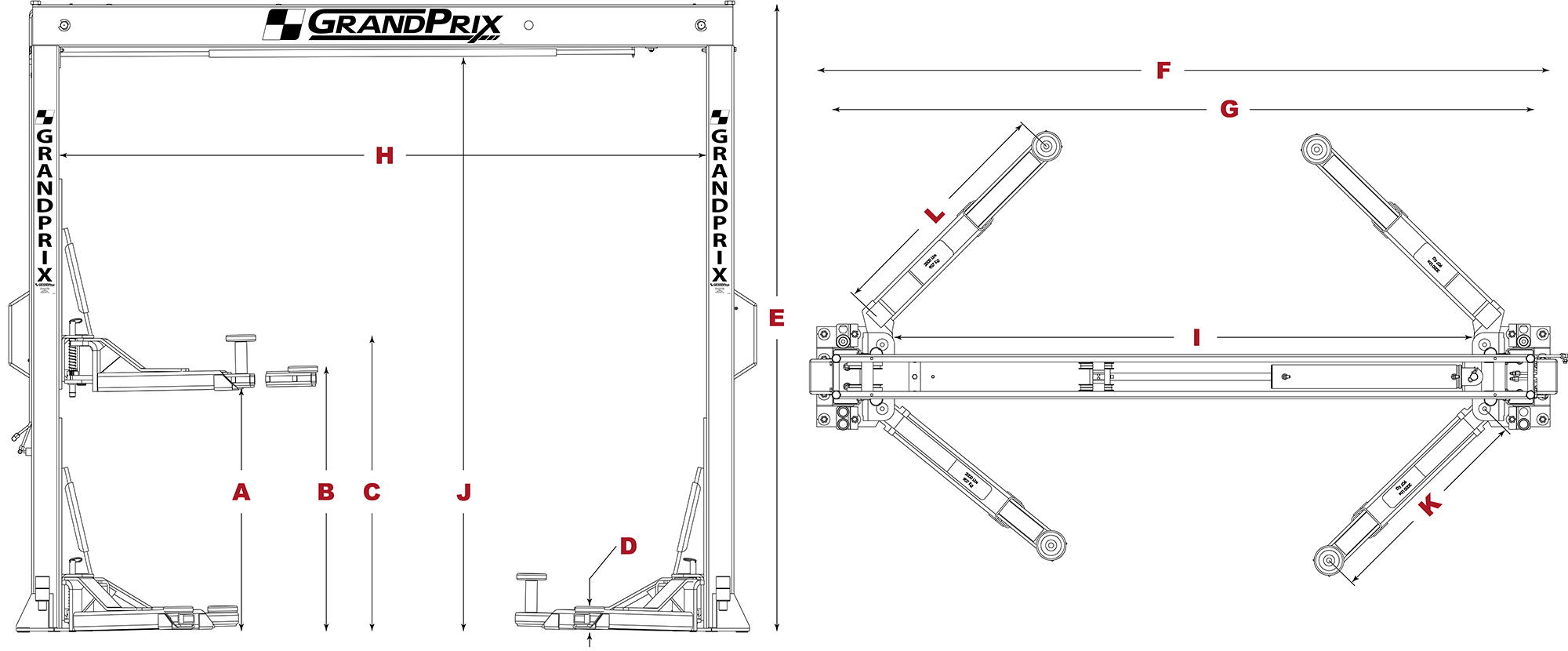 GP-7LCS specs diagram