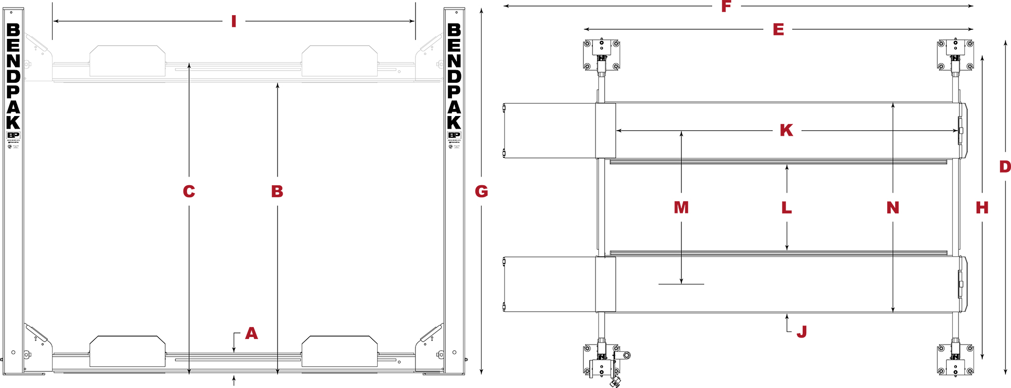 HD-9XW specs diagram