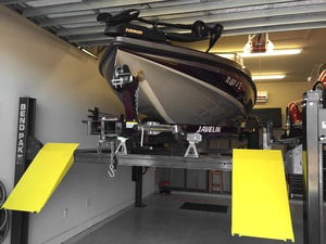 Four Post Hoist Boat Storage Garage