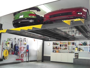 Home Garage BendPak Double Wide Storage Hoist