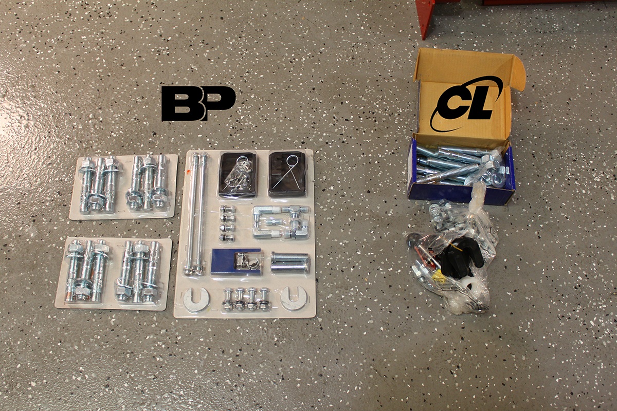 Parts Box Comparison BendPak XPR-10AS Hoist vs. Challenger E10 Lift