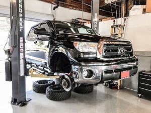 Toyota Tundra Truck BendPak Two Post Hoist