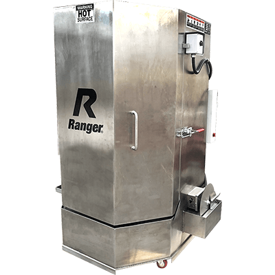 RS-500DS Stainless Steel Spray Wash Cabinet / Dual-Heaters / Low-Water Shutoff